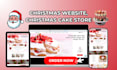 design a stunning cake website bakery website christmas store cake shopify store