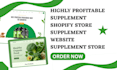design supplement shopify store supplement ecommerce website vitamins store