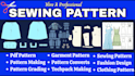 do sewing patterns making and garments grading design in PDF dfx