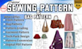 do sewing pattern grading, bag pattern, garments grading design in PDF patterns