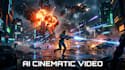 create ai anime video anime fight scene and cinematic  trailer