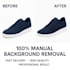 remove background images professionally, transparent, white with high quantity