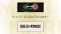 social media posts and banners