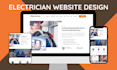 design electrician website, electrical contractor website, home service website