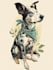 do disney pets portrait illustration in disney style