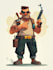 create 2d game art character