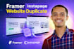 clone design framer instapage landing page expert developer