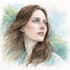 draw an watercolor portrait art