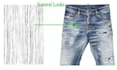 do wash abrasion effect laser design on denim