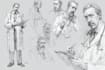 draw professional medical concept sketches