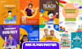 design classroom posters for teachers, and make printable educational posters