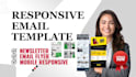 design newsletter template, email flyer, html email template, newsletter design