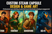 make custom steam capsule design or other art