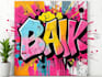 create graffiti pop art canvas designs and murals
