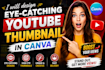 design eye catching youtube thumbnails in canva