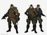 draw 2d game art military character design