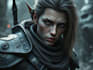 create fantasy, sci fi, character with hyperrealist style