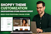 shopify theme design, or redesign shopify dropshipping store with premium theme