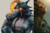 create unique creature monster design and character design