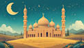 do islamic muslim illustration, flat islamic graphic for islamic children book