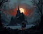 create hauntingly beautiful dark fantasy art