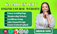 build elearning website online course kajabi website thinkific learnworlds