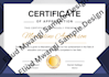 create an elegant award or appreciation certificate