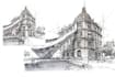 hand draw architecture and urban design sketches