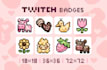 make pixel art twitch badges and emotes for you