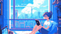 create retro 8bit style pixel art background illustrations pixel art animation
