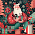 create festive holiday christmas design illustration