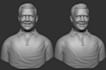 do realistic 3d head model, bust model for 3d printing