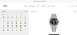 create watch configurator case, dial, strap hand on kickflip