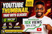 design high CTR youtube thumbnail, miniature thumbnail