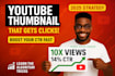 design high CTR youtube thumbnail, miniature thumbnail