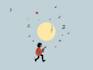 create doodle illustration for music album cover