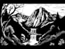 draw simple black and white illustration