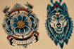 draw awesome old school tattoo style designs