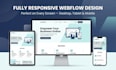build or redesign custom webflow website with cms