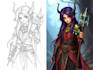 illustrate fantasy art creatures and characters