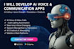 develop ai voice call app, cold calling, ai voice changer, voice recognition app