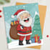 draw christmas caricature card