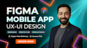 design modern mobile app UI UX in figma with clickable prototype