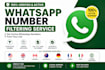 provide cold calling whatsapp active numbers for call centers