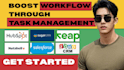 setup hubspot CRM  salesforce sugarcrm keap nutshell zohocrm task management