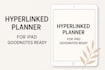 fix ipad planner with links, good notes digital planner, hyperlinked planner