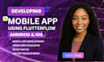 build flutterflow app, flutter flow and be flutterflow mobile app developer