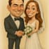 make caricatures for couples, families, weddings