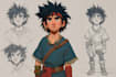 create a professional 2d digital character design