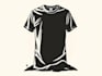 create linocut t shirt design for brands
